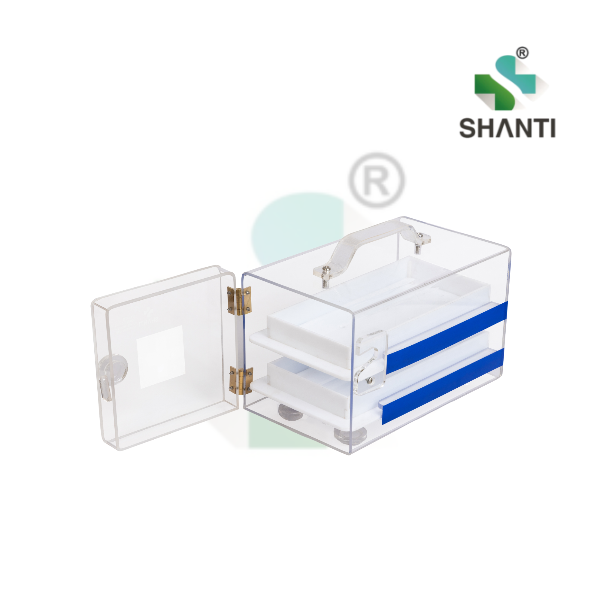 Formalin Chamber 8×5.5×5.5 – 2 Tray (Model: SFC0852) Compact & Secure Specimen Preservation and Fumigation Unit