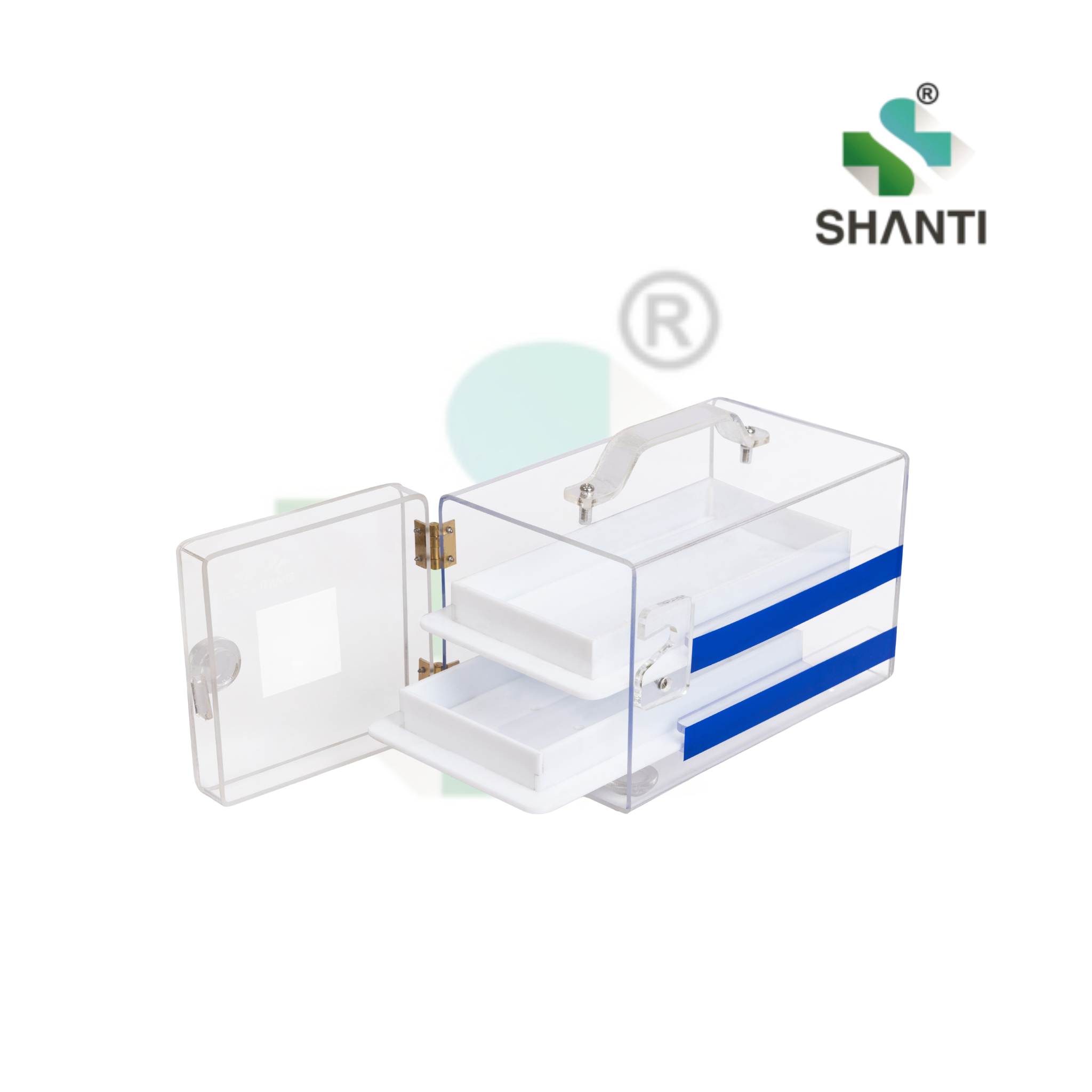 Formalin Chamber 8×5.5×5.5 – 2 Tray (Model: SFC0852) Compact & Secure Specimen Preservation and Fumigation Unit